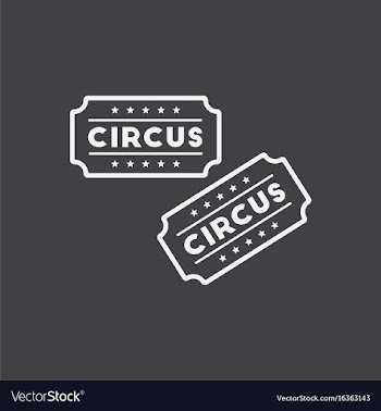 Circus show entrance tickets templatecolorful vector image