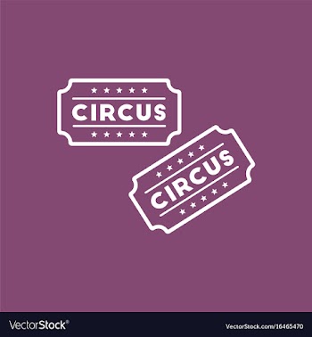 Circus show entrance tickets templatecolorful vector image