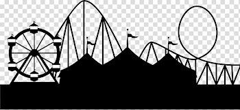 Circus tent and ferris wheel , Silhouette Carnival Cruise Line Traveling carnival, carnival theme transparent background PNG clipart