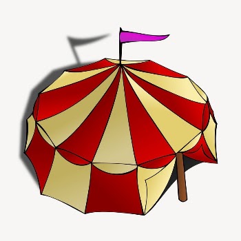 Circus tent clipart, illustration vector. | Free Vector - rawpixel