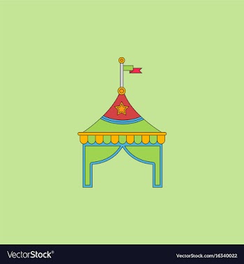 Circus tent stock vector image