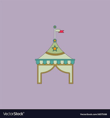 Circus tent stock vector image