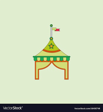 Circus tent stock vector image