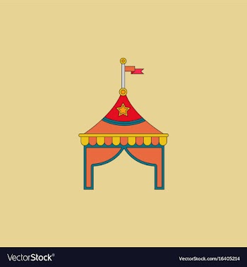Circus tent stock vector image