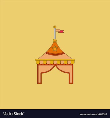 Circus tent stock vector image