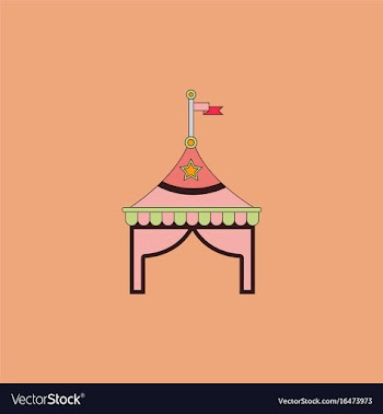 Circus tent stock vector image