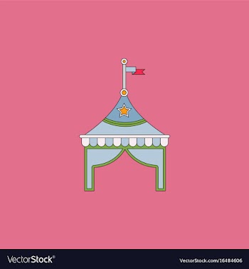 Circus tent stock vector image