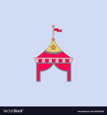 Circus tent stock vector image