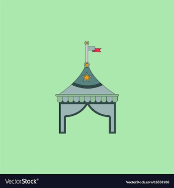 Circus tent stock vector image