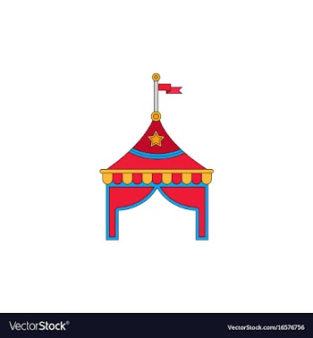 Circus tent stock vector image