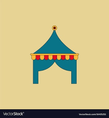 Circus tent vector image