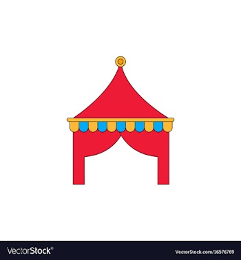 Circus tent vector image