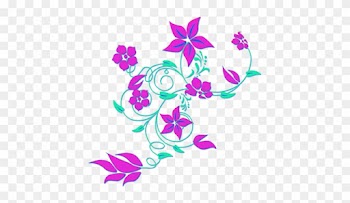 Cirlin Is A Small Framed, Red Haired Haired, Freckled - Purple Flowers Clip Art Border Png