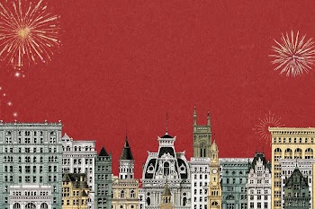 City architecture border, red background. | Free Photo - rawpixel