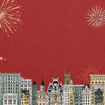 City architecture border, red background. | Free Photo - rawpixel