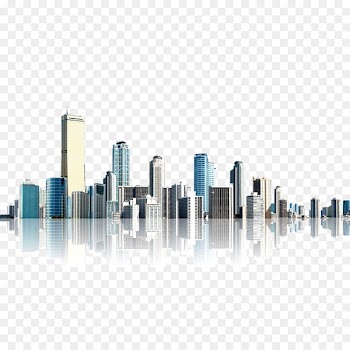 City Architecture - City high-rise building material realism 