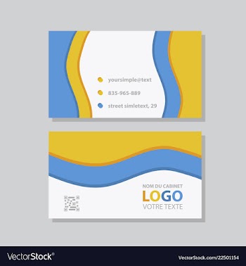City background business card design template can vector image