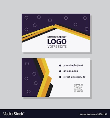 City background business card design template can vector image