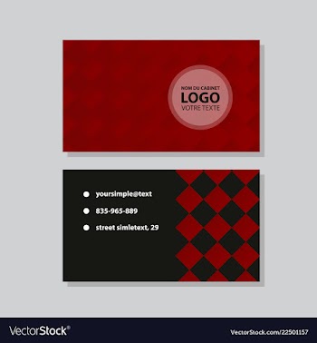 City background business card design template can vector image