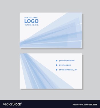 City background business card design template can vector image