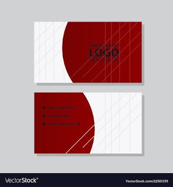 City background business card design template can vector image