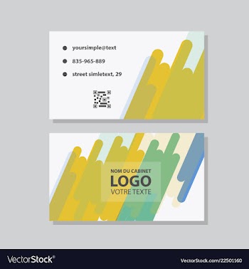 City background business card design template can vector image