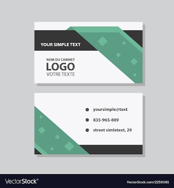 City background business card design template can vector image