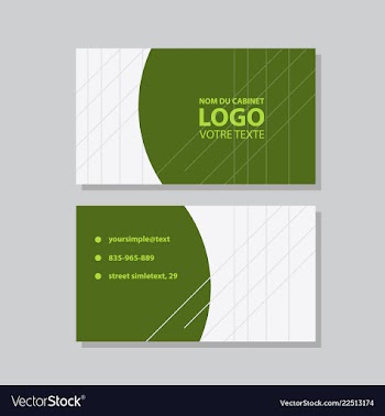 City background business card design template can vector image