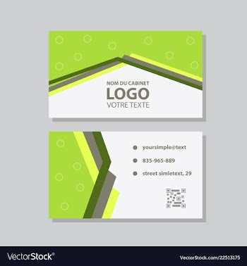 City background business card design template can vector image