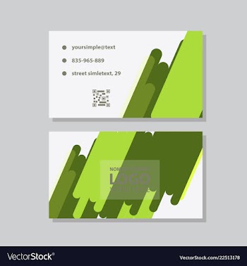 City background business card design template can vector image