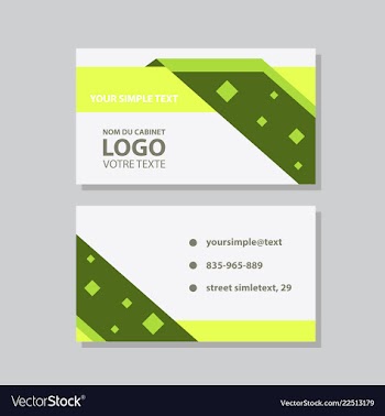 City background business card design template can vector image