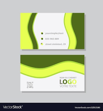 City background business card design template can vector image
