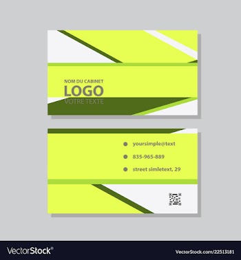 City background business card design template can vector image