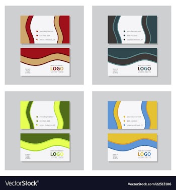 City background business card design template can vector image