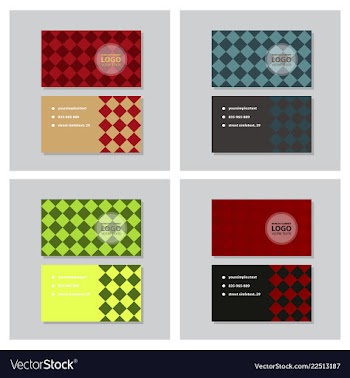 City background business card design template can vector image