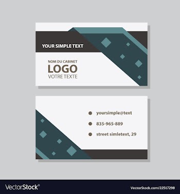 City background business card design template can vector image