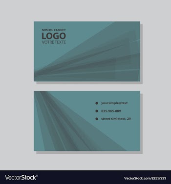 City background business card design template can vector image