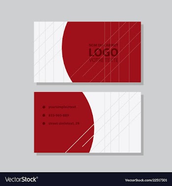 City background business card design template can vector image
