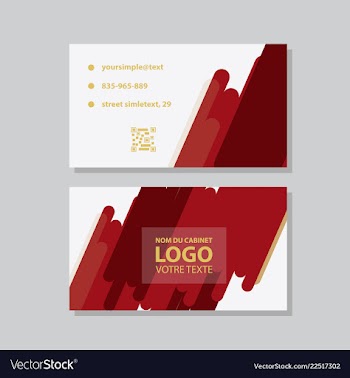 City background business card design template can vector image
