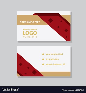 City background business card design template can vector image