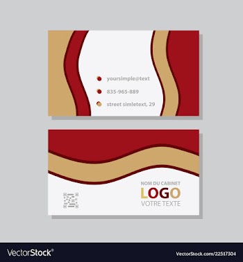 City background business card design template can vector image