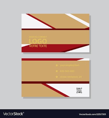 City background business card design template can vector image