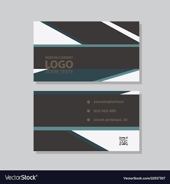 City background business card design template can vector image