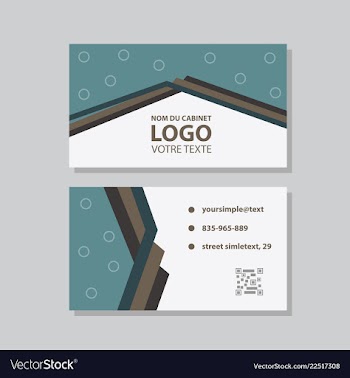 City background business card design template can vector image