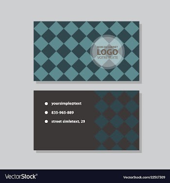City background business card design template can vector image
