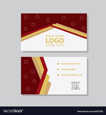 City background business card design template can vector image