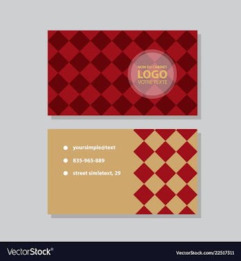 City background business card design template can vector image