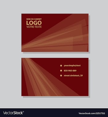 City background business card design template can vector image