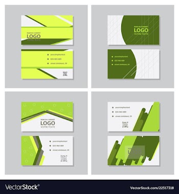 City background business card design template can vector image