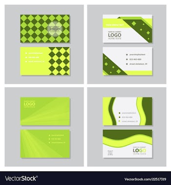 City background business card design template can vector image
